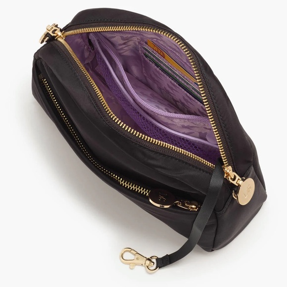 Lo & Sons Nouvelle Black Nylon Crossbody Bag - Picture 2 of 9